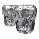 Pair of clear crystal vases by Antonio & Guido Bon for Val St Lambert - 1960s