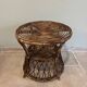 Rattan round table