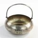 Art Deco sugar bowl, silver-plated brass, Henneberg Brothers, Poland, 1920s