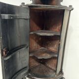 Half-moon corner cabinet decorated with a biblical scene, 19th century