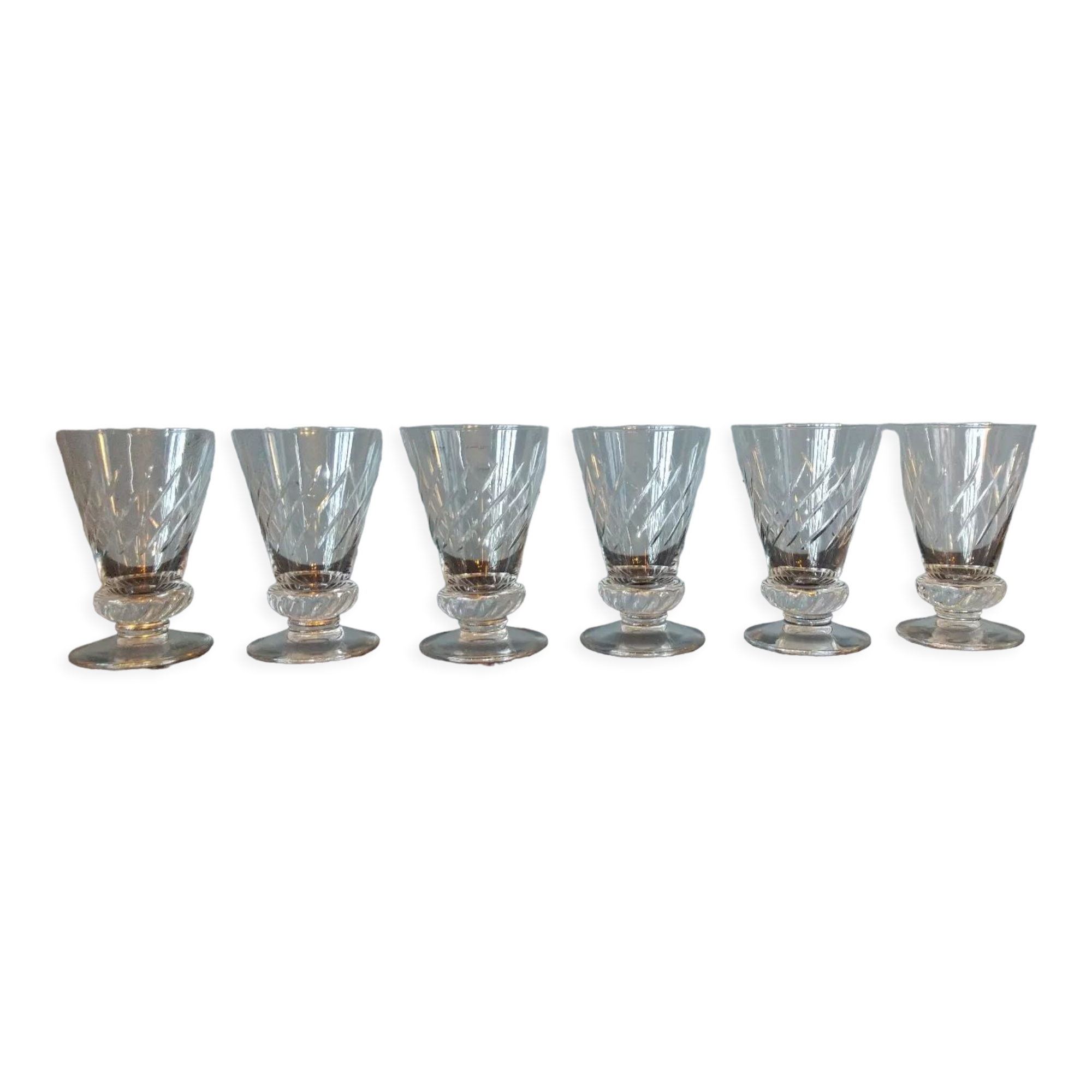 6 St Louis crystal glasses
