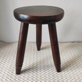 Vintage wooden tripod stool