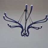 Vintage 1990s design to 12 lights chandelier