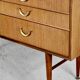 Buffet/commode Meredew du milieu du siècle en teck. Vintage
