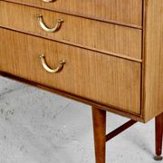 Midcentury Meredew Sideboard / Chest Of Drawers In Teak. Vintage