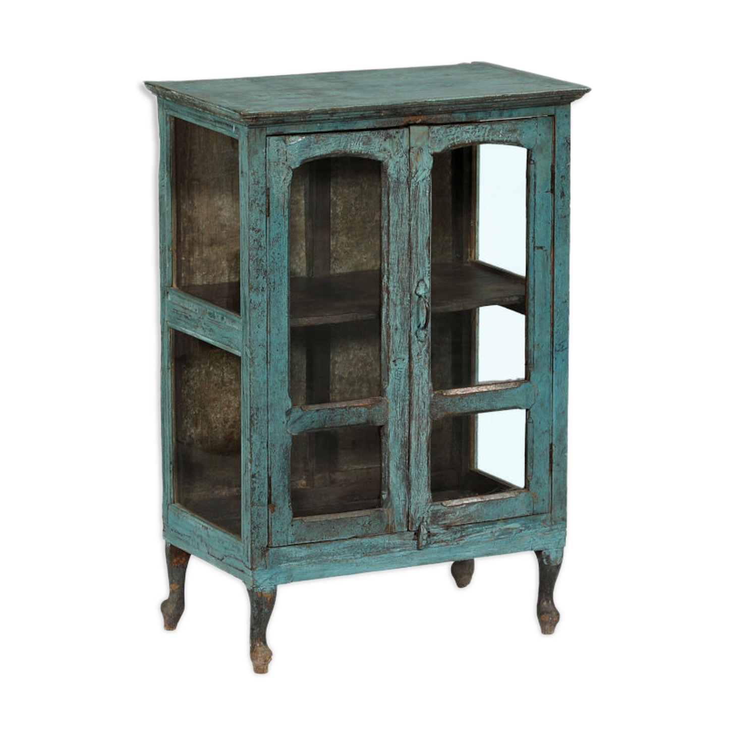 Blue glass buffet