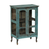 Blue glass buffet