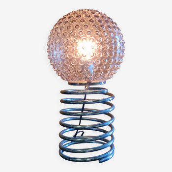 Lampe de table vintage en spirale, Allemagne 1960