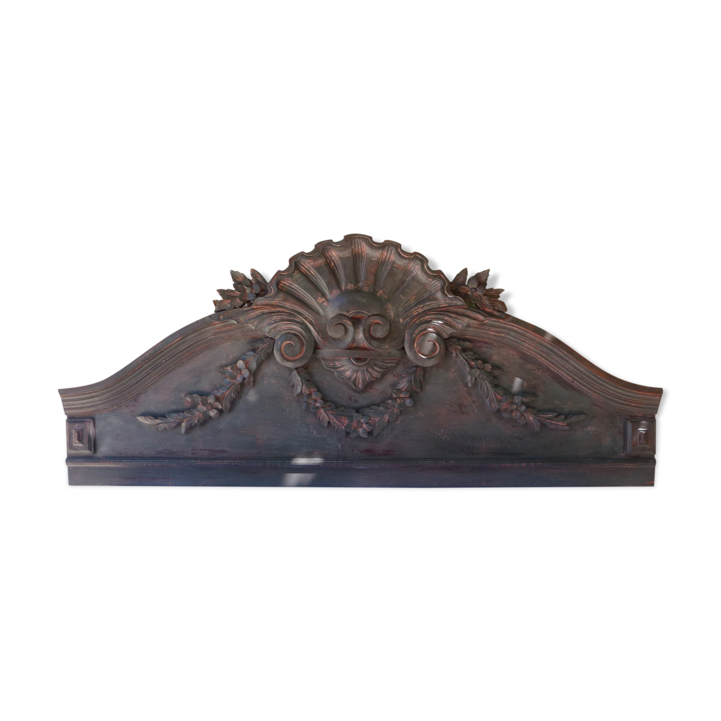 Patinated pediment