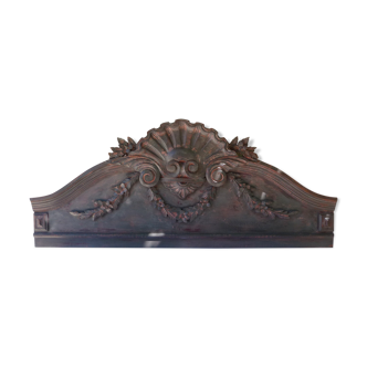 Patinated pediment