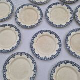 Set of 11 Dessert Plates Ter De Fer Salins Rivoli Model