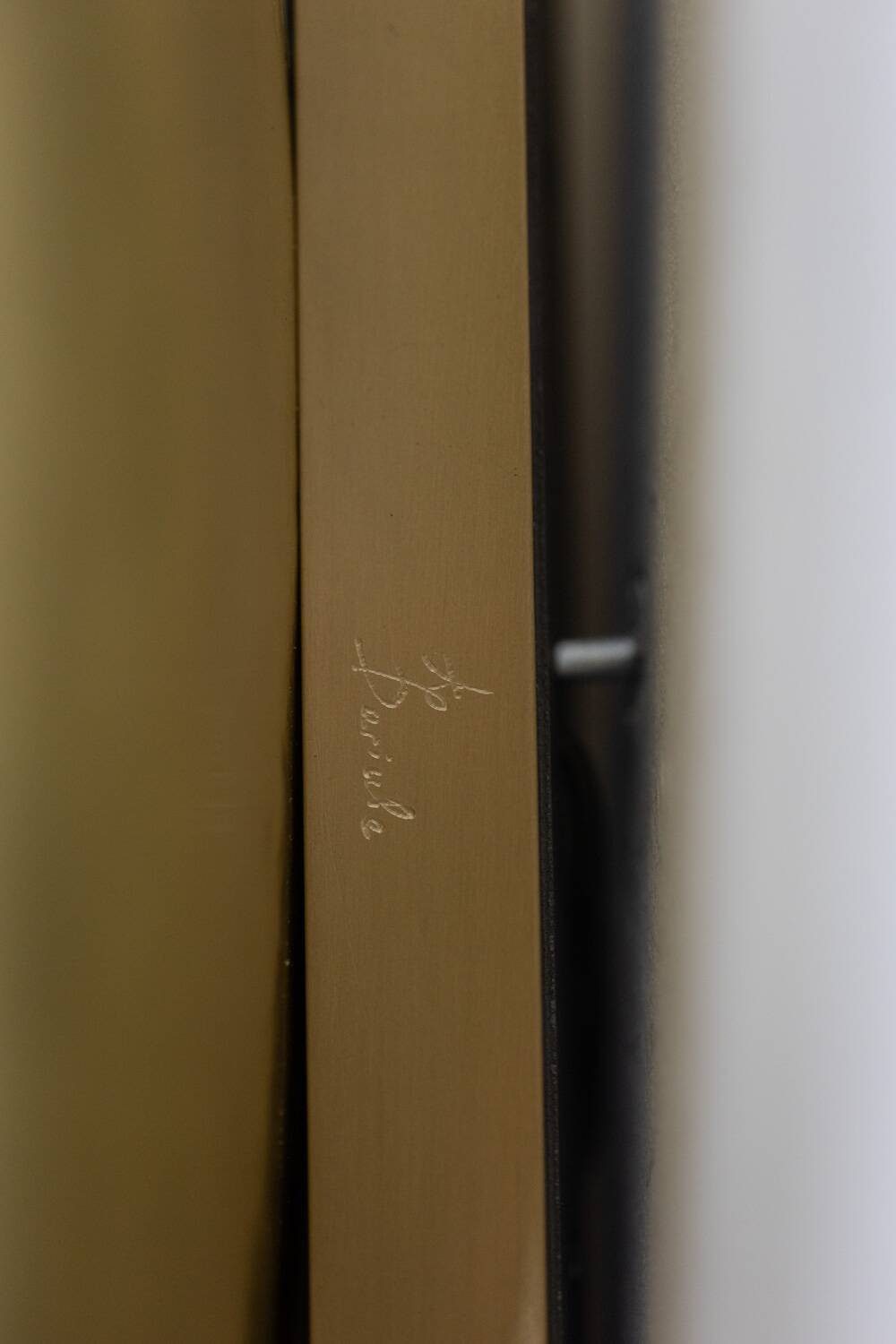 Pair of wall lights model "black mother-of-pearl". Contemporary work.