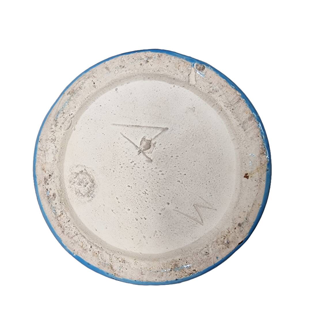 Large Vintage Hand Painted ceramic Vase Late 20th Century