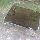 1970 chrome-shaped smoky glass coffee table
