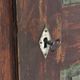 Antique Rustic Farmhouse Folk Art Painted Bridal Cabinet 1860
