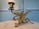 19th century bronze chimera candlestick