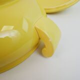 Large yellow modernist soup tureen