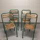 Chaises de jardin métal et bois