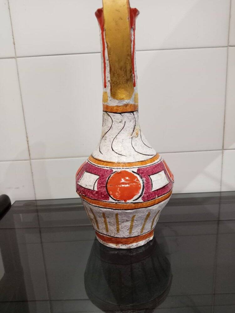 Vintage terracotta vase, 1970s