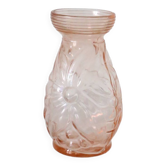 Little hyacinth vase in molded glass, vintage