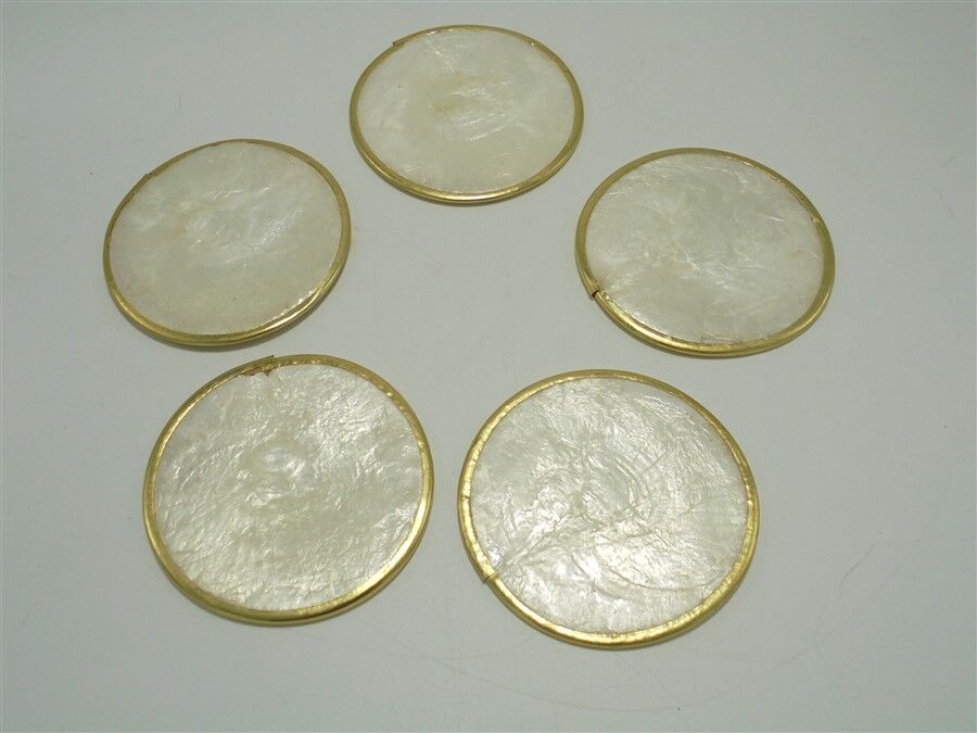 Set de 5 sous-verre en nacre