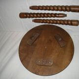 Turned wood coffee table from the 30s - 40s