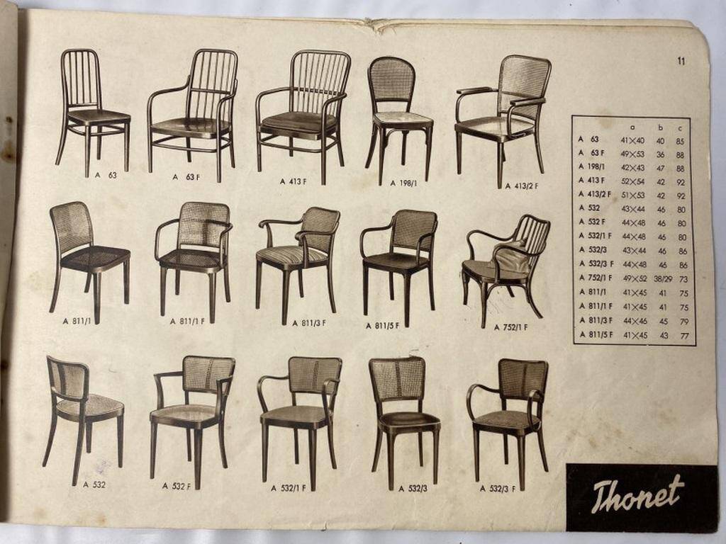 Art Deco armchairs A752F by Jozef Frank for Thonet