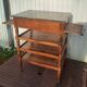 4-shelf marble top cabinet