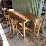 Set 4 mismatched bistro chairs Annee 50/60