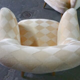 Organic year 50-60 club chairs pair