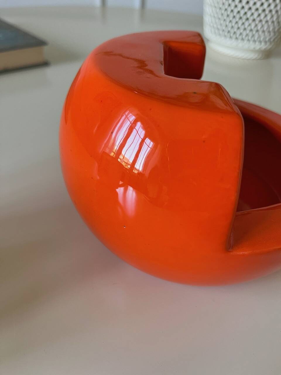 Vintage orange ashtray