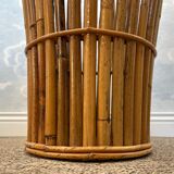 Bamboo umbrella stand attributed to Franco Albini for Bonacina, Italy, 1950s.