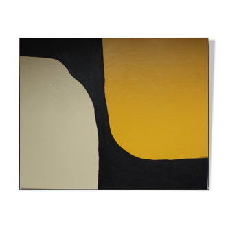 Abstract painting "Symbiose" 80x65cm for contemporary living room