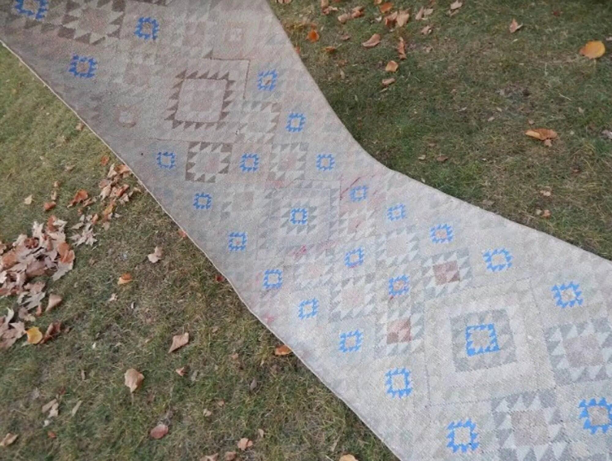 Vintage Turkish hallway rug 70x288 cm