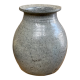 Old bluish grey ceramic vase