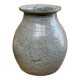 Old bluish grey ceramic vase