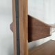 1960s teak floor/sky bookcase with shelves and compartment