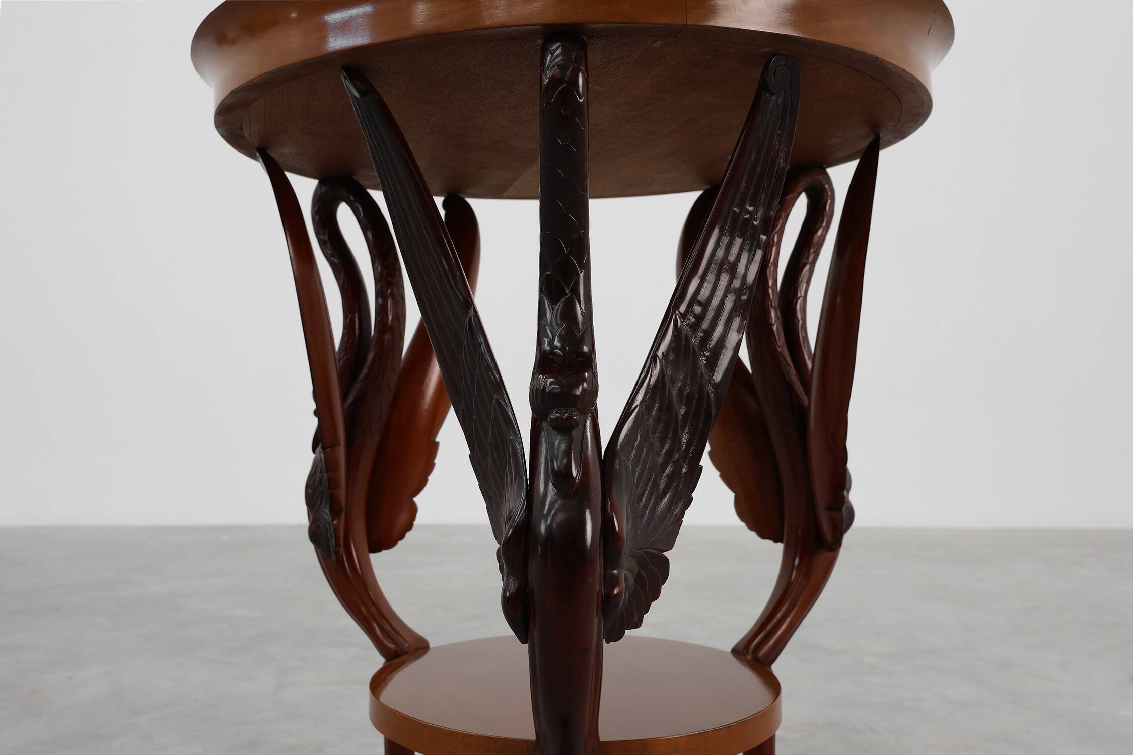 French Empire Side Table in Carved Wood, circa 1850