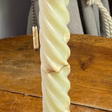 Twisted onyx and bronze lamp