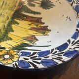 Large Moroccan Deep Plate Safi Signed