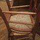 Set of 6 Louis-Philippe style chairs with a banded backrest.