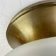 Brass & Murano Glass Ceiling Lamp, Italy, 1960s