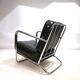 Fauteuil Art Déco en tube d'acier dans le goût de Gilbert Rhode Troy Sunshade, 1930