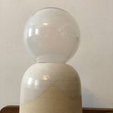 Ceramic stoneware lamp light fixture