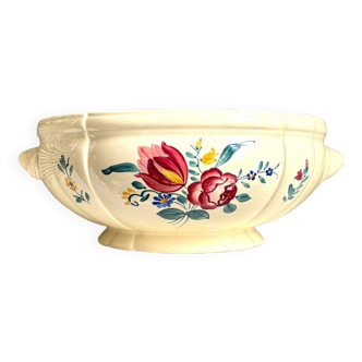 Digoin Sarreguemines earthenware salad bowl, “Yann” service
