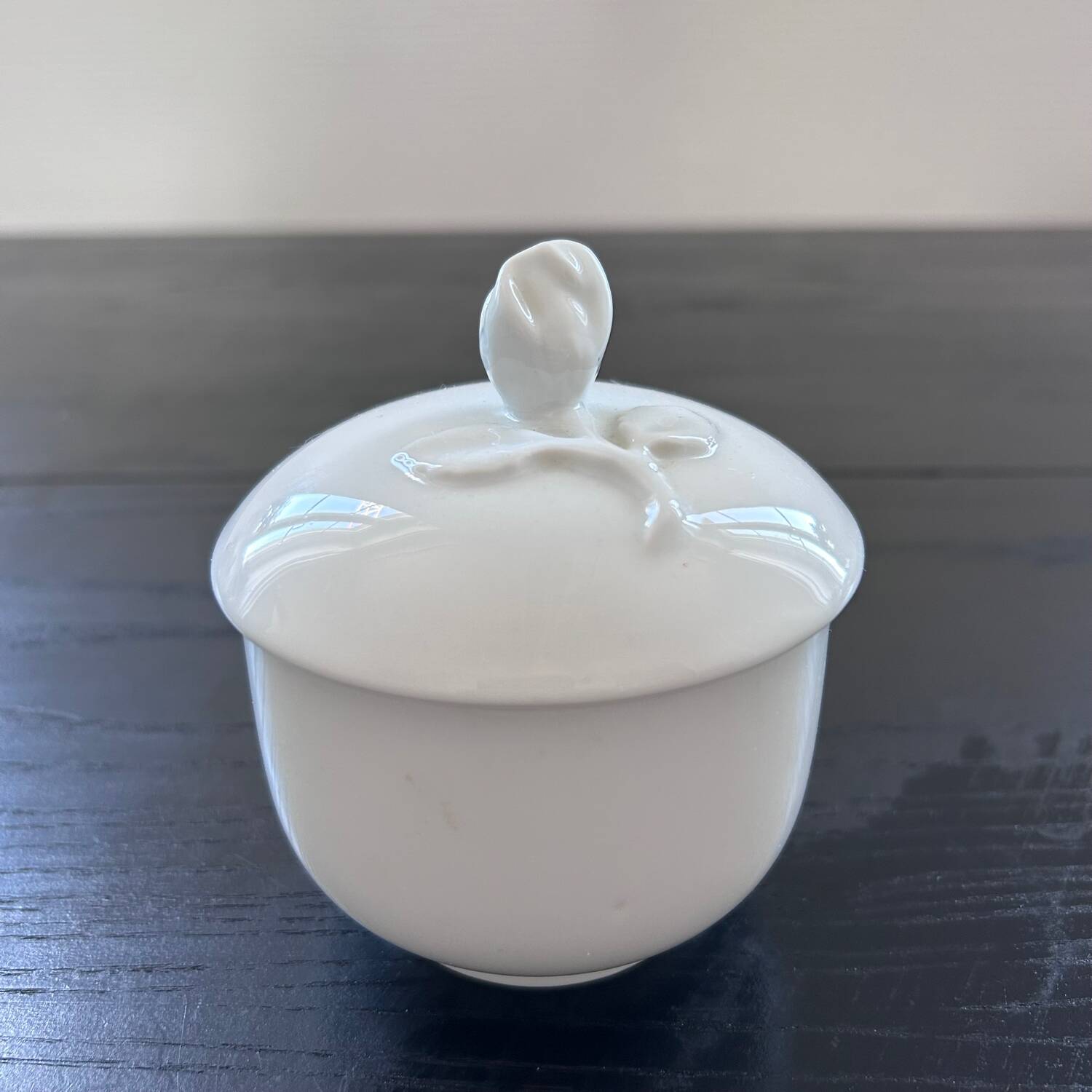 Porcelain sugar bowl