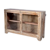 Buffet vitrine étagère en teck birman ancien
