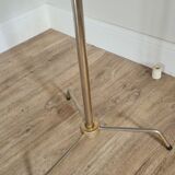Old tripod pedestal table formica and brass 50s