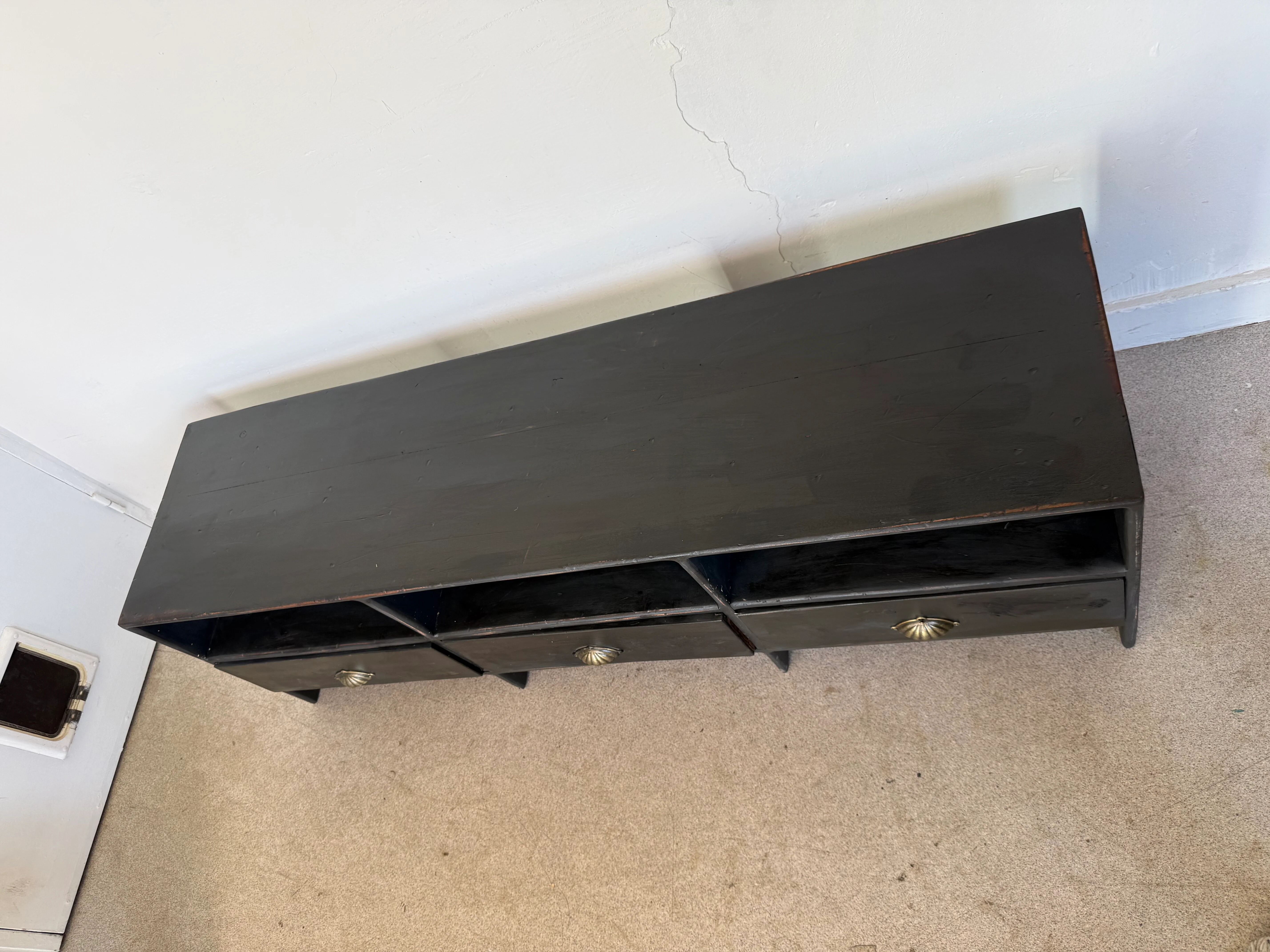 Meuble bas de métier vintage enfilade buffet meuble tv