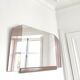Hexagonal art deco mirror 70x47cm